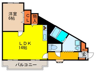 グリーンロータスⅠの物件間取画像